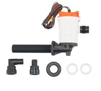 Fishing Boat for livewell Pump 12V 800GPH High Flow Rate Fishing | 800GPH flow rate, 12V DC , maximizes oxygen for live , submersible design, ideal for fishing boats