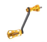 Fishing Boat Handle Reel Replacement Crafted from Carbon Fiber, Lightweight and Practical for Anglers (S Golden)