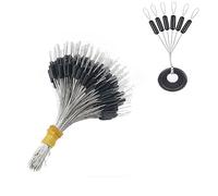 Fishing Bobber Stoppers - 300pcs Rubber Cylinder Stop Beads, Float Sinker Stops Accessories for 0.2#-5.0# Lines [Middle]
