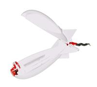 Fishing Bomb Bait, Carp Bait, Carp Fishings Tackle, Rockets Shape Fishing Feeder, Large Bomb Float Lure Baits Pellet Fishings Feeder Fishingse Tackle Nesting Tool (White)