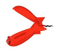 Fishing Bomb Bait, Carp Bait, Carp Fishings Tackle, Rockets Shape Fishing Feeder, Large Bomb Float Lure Baits Pellet Fishings Feeder Fishingse Tackle Nesting Tool (Red)