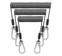 Fishing Booms - Fishing Coiled | Steel Coil Lanyards | Fishings Tools Stainless Steel Coiled Lanyard - Heavy Duty Rods Safety Extension Cord Tether for Deep Sea Tools Rod Kayak Paddles