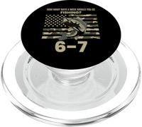 Fishing Boy American USA Flag Bass Fish 67 PopSockets PopGrip for MagSafe
