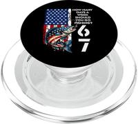 Fishing Boy American USA Flag Bass Fish 67 PopSockets PopGrip for MagSafe