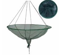 Fishing Bridge Drop Net - 80cm Pier Net, Foldable Portable Cast Nets, Round Crab Catch Nets Drawstring Design, Dock Fishing Gear Equipment for Outdoor Anglers Pier Bridge Dock Shoreline Lake River