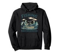 Fishing Brotherhood On Calm Waters Pullover Hoodie