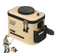 Fishing Bucket-12l Foldable Thickened Live Bait Bucket with Aeration Hole | Fish Hunting Bucket | Its Thickened Structure Ensures Durability & Resistance to Wear, Making It Perfect for Rugged