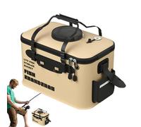 Fishing Bucket - Folding Bucket | Fish Container | EVA Portable Fish Storage Bin with Handle, Foldable Design, Easy to Carry, Ideal for Onshore & Offshore Fishing Trips