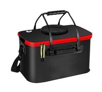 Fishing Bucket, Live Fish Bait Bucket, Live Fish Container Leakproof Thick EVA Fish Container for Fishing