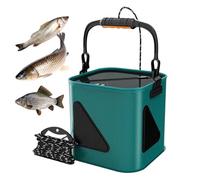 Fishing Bucket - Portable Live Bait Container | Fishing Bait Storage 11L Waterproof for Camping Hiking