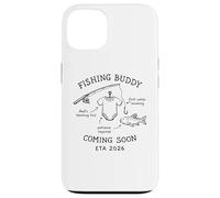 Fishing Buddy Coming Soon 2026 Dad Baby Announcement Fisher Case for iPhone 13