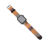 Fishing by The River Sunset Silicone Smartwatch Replacement Bands Compatible with IWatch Wristbands Strap