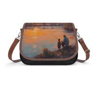 Fishing by The River Sunset Women's Hobos & Shoulder Bags