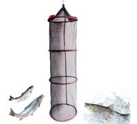 Fishing Cage - Quick Dry Raw Fish Net with Fish Basket, Foldable Floating Fish Basket, Portable Fishing Lure Storage Cage, Mesh Bait Pen for c