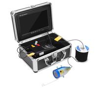 Fishing Camera Fish Finder with 7 Inch Portable Underwater Video 1000TVL 30 LEDs IP68 Waterproof LCD Screen for Aquaculture, Underwater Exploration, Fishing, with 30m Cable