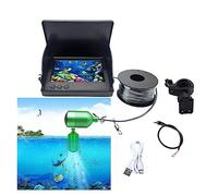 Fishing Camera, Video Fish Finder Kit Fishing Camera Dark Night Vision 4.3/5 Inch LCD Monitor Display 80-100m Depth Underwater Set Device(Set-A 4.3 inch)