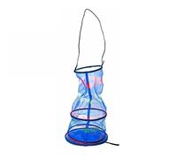 Fishing Cast Net 25 * 65cm Mini Fishing Basket Three Tiered Collapsible Colorful Lightweight Portable Crab Lobster Shrimp Fish Storage Creel Net Foldable Fishing Trap