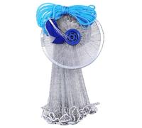 Fishing Cast Net, Cast Net 8ft Hand Throw Fishing with Weights Nylon Professional Casting with for Freshwater and Saltwater Bait Fish