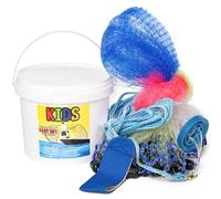 Fishing Cast Net for Kids, Eco-Friendly Lead Weights, 3/8inch Mesh Size, Throw Nets for Freshwater & Saltwater, 3/4.5 Ft Radius Casting Net (4.5 ft Radius)