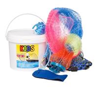 Fishing Cast Net for Kids, Eco-Friendly Lead Weights, 3/8inch Mesh Size, Throw Nets for Freshwater & Saltwater, 3/4.5 Ft Radius Casting Net (3 ft Radius)