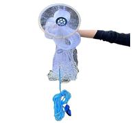 Fishing Cast Net Hand Throw Fishing Net Outdoor Monofilament Cast Net Portable Durable Fishing Accessories Fishing Network Trap Accessory (Radius/Height: 8ft/2.4m)