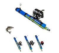 Fishing Catapult Rod, Adjustable Latex Tube Slingshot Casting Tool,Telescopic Slingshot Fishing Reel for Freshwater/Saltwater, Suitable for Kids Outdoor Activities, Travel & Hunting (Advanced)