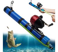 Fishing Catapult Rod, Slingshot Fishing Reel Gear, Multi-Functional Fish Tool, Saltwater and Freshwater Great Gear for Traveling (Standard Model)