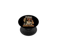 Fishing Catch A Fish Or A Buzz Funny Angler Bass Gift PopSockets Adhesive PopGrip