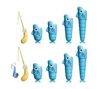Fishing Catch Board Set - Interactive Family Play Game for Kids Learning Activities | ABS with Rotating Motorized Pond Design, Magnetic Rods, Colorful Moving Fish for Home Party Educational Us