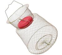Fishing Catch Cage Golden Iron Fish Basket for Wild Fishing