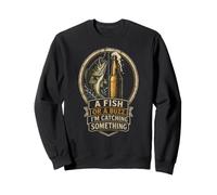 Fishing Catching Something Funny Angler Bass Gift Sweatshirt