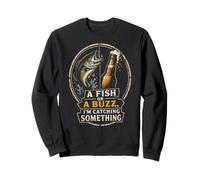 Fishing Catching Something Funny Angler Bass Gift Sweatshirt