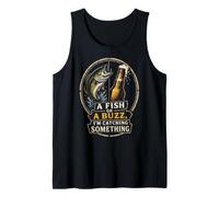 Fishing Catching Something Funny Angler Bass Gift Tank Top