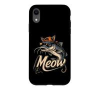 Fishing Catfish Meow Funny Cute Angler Gift Case for iPhone XR