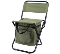 Fishing Chair with Cooler Insulated Bag Portable Backpack Chair Folding Chair Camping Chairs Foldable Chair Waterproof Folding Chair Rucksack Seat Bag Anti-Slip Fishing Stool for Indoor Outdoor