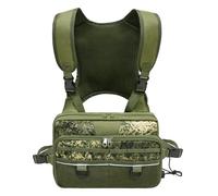 Fishing Chest Pack, Fly Fishing Bag for Men and Women, Tackle and Fly Boxes Storage Pack, Hunting Binocular Pack (Green)