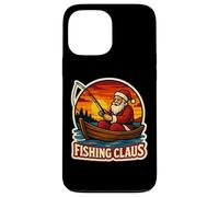 Fishing Claus Fisher Santa Angler Merry Christmas Holiday Case for iPhone 13 Pro Max