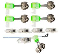 Fishing clocks for sticks, fishing alarm | Fish alarm display with LED light | Efficient versatile fish -sound alarm equipment for fog darkness Wild Lake River Sea, direct -standsche