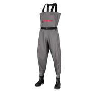 fishing clothes， Hip Waders With Boots Multicolor UK 5.5-9(Grey,6.5 UK)