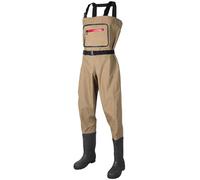 fishing clothes， Men's Hip Waders Brown And Black Sizes 5.5-10(Brown,7.5)