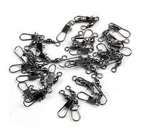 Fishing Connector Type A Plug-in Connectors for Fishing Ball Bearing Swivel Spindle Rings Fishing Line Rings Hooks Fishing Accessories 10pcs Cost Effective and