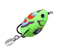 Fishing Crankbait With Double Hook & PVC Frogs Lures Soft Frogs Baits For Blackfish Fishing Floating Snakehead Lure