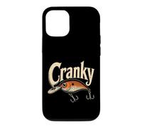 Fishing Cranky Funny Crankbait Lure Vintage Angler Gift Case for iPhone 12/12 Pro