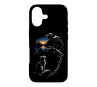 Fishing Crow Fish Lake Sunset Scene Angler Gift Case for iPhone 17