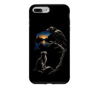 Fishing Crow Fish Lake Sunset Scene Angler Gift Case for iPhone 7 Plus/8 Plus