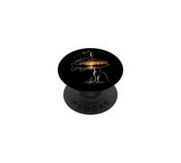 Fishing Crow Fish Lake Sunset Scene Angler Gift PopSockets Adhesive PopGrip