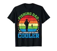 Fishing Dad Like A Regular Dad But Cooler Father Papa Fisher T-Shirt