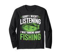 Fishing Daydream - I Was Thinking About Fishing Fishermen Long Sleeve T-Shirt