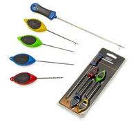 Fishing Drill Rig Tool - Carp Bait Needle 7.8 x 3.9 x 1.9 inches, Sharp Hook Stitch Tackle Devices, Practical Fishing Accessory Bait Setup, Lake Fishing, Pond Angle, Outdoor Fishing Tools