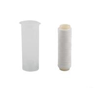 Fishing Elastic Thread with Spool and Dispenser for Attaching Soft Baits Including Shrimp Clam and Fish Flesh (0.25mm 100m)